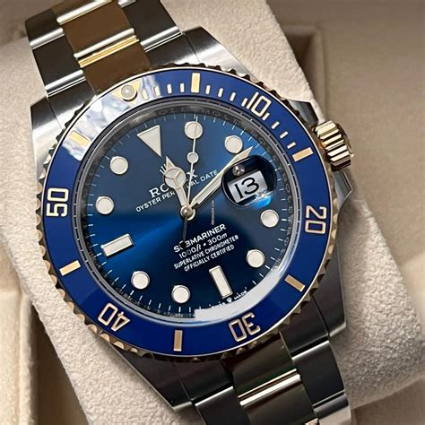 rolex submariner steel and gold second hand|2022 new rolex 41mm submariner.